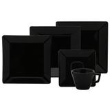 Aparelho de Jantar 42 Peças Oxford Porcelana - Quadrado Preto Quartier Black
