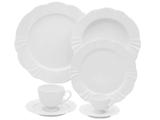 Aparelho de Jantar 42 Peças Oxford Porcelana - Redondo Branco Soleil White