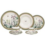 Aparelho De Jantar 42 Pecas Secret Gate Em New Bone China - 24085 - L hermitage