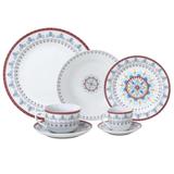 Aparelho de jantar 42 peças Super White Mandala Wolff 17386