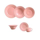 Aparelho de jantar acanthus rosa 36 pcs porto brasil