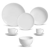 Aparelho de jantar branco 48pcs porto brasil