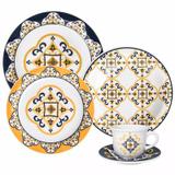 Aparelho de Jantar Cerâmica Amarelo 30 Peças São Luís - Oxford Porcelanas
