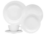 Aparelho de Jantar Chá 30 peças Oxford - Porcelana Redondo Branco Moon White