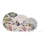 Aparelho de Jantar Chá e Café 42 Peças Oceanos Schmidt - Porcelana schmidt