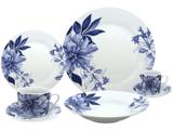 Aparelho de Jantar Chá e Café 42 Peças - WordColletion Porcelana Redondo Branco Lucy