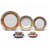 Aparelho de Jantar, Chá e Café 42pc Baeza Porcelana Wolff