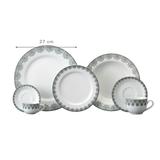 Aparelho de Jantar, Chá e Café Porcelana Schmidt 42 Peças - Dec. Taís