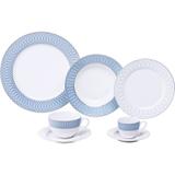 Aparelho de Jantar com 42 Peças em Porcelana Azul Maldives 8146 Lyor