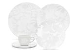 Aparelho de Jantar e Chá 30 Peças Porcelana Coup Blanc Oxford - OXF 273