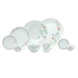 Aparelho De Jantar e Chá 30 Peças Porcelana Real - Dec. Teresa - Schmidt