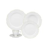 Aparelho de Jantar e Chá com 30 Peças Soleil White Classic - Oxford