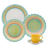 Aparelho de Jantar e Chá Daily Floreal Bilro 30 Peças J591-6770 Oxford