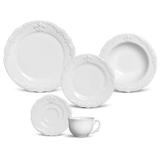 Aparelho de jantar flor de lis branco 30 pcs porto brasil