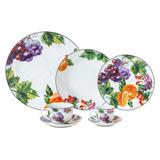 Aparelho De Jantar Fruit Wolff 42 Peças Porcelana Branco Frutas
