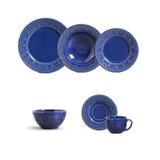 Aparelho de jantar madeleine azul navy 36 pcs porto brasil