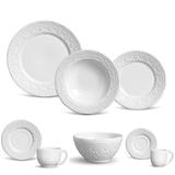 Aparelho de jantar madeleine branco 48 pcs porto brasil