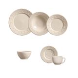 Aparelho de jantar madeleine cru 30 pcs mais 6 bowls porto brasil