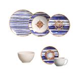Aparelho de jantar nautica 36 pcs porto brasil