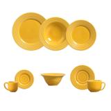 Aparelho de jantar olimpia mostarda 48 pcs porto brasil