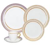 Aparelho De Jantar Oxford Coup Glam 30 Peças Porcelana Branco