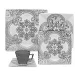 Aparelho De Jantar Oxford Quartier 20 Peças Porcelana Cinza