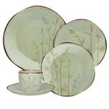 Aparelho De Jantar Oxford Ryo Porcelana 20 Peças Bambu