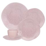 Aparelho De Jantar Oxford Ryo Porcelana 30 Peças Pink Sand