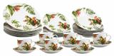 Aparelho de Jantar Parrots em Porcelana - 30 Peças - Vya store