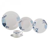 Aparelho de Jantar Porcelana 20 Peças Classic Redondo Lyor Branco