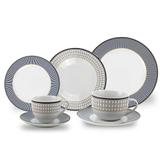 Aparelho de Jantar Porcelana Geométrico 42 Peças Class Home
