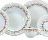 Aparelho de Jantar Porcelana Schmidt 41 Peças - Dec. Valentina