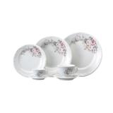 Aparelho de Jantar Porcelana Schmidt 42 peças - Dec. Eterna