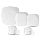Aparelho de jantar square liso 42 pcs porto brasil