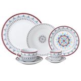 Aparelho De Jantar Wolff Mandala 42 Peças Porcelana Branco