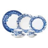 Aparelho De Jantar Wolff Santorini 42 Peças Porcelana Branco/Azul