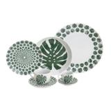 Aparelho De Jantar Wolff Super White Costela Adão 42 Pçs Porcelana