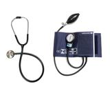 Aparelho de Pressão com Estetoscópio Master Standard Inox Azul CJ0839 Bic
