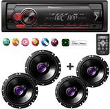 Aparelho de Som Pioneer Mvh-S118ui + 04 Alto falante Pioneer