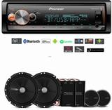 Aparelho de som Pioneer Usb Mvh-x300br + Kit 2 Vias Pioneer