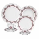 Aparelho Jantar Chá E Café 42 Peças Soleil Porcelana W577-4022 Oxford