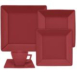 Aparelho Jantar Chá Quartier Red 30pc Oxford