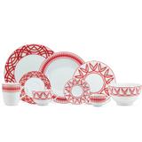 Aparelho Jantar e Chá Porcelana Schmidt 30 Peças - Dec. Helena