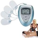 Aparelho massageador eletroestimulador para fisioterapia acupuntura e tonificador muscular com 4 ele - Faça resolva