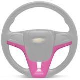 Aplique Moldura Volante Cruze Onix Cor Rosa - Cvd