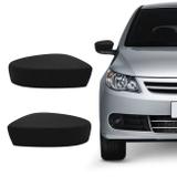 Aplique Preto Retrovisor Gol Voyage Saveiro G5 2009 a 2013 Acabamento e Encaixe Perfeitos - Blawer