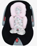 Apoio De Corpo Reversível para Bebê Conforto Cinza e Rosa - I9 baby