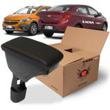 Apoio Encosto De Braco Descanso Preto Costura Laranja Nat Prisma onix Nt400705