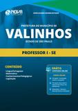Apostila Prefeitura de Valinhos SP 2019 Professor I - SE - Nova concursos