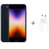 Apple iPhone SE (3 geracao) 128 GB - Meia-noite + Carregador USB-C de 20W para iPad Pro e iPhone Branco - Apple